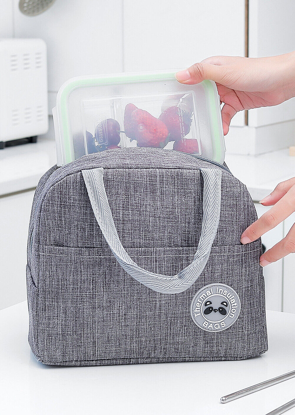 Kitcheniva 1-Pack Portable Insulated Lunch Bag Bento Box Cooler Tote