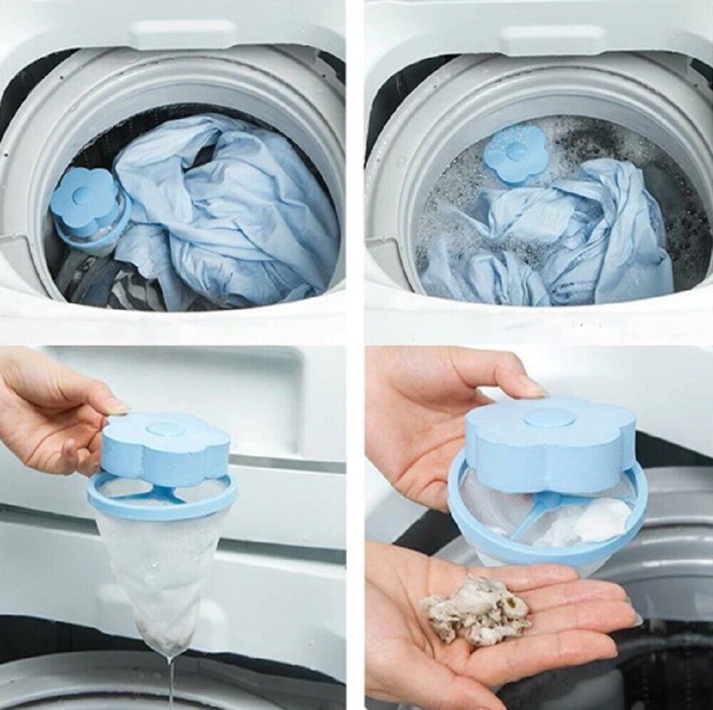 Kitcheniva 2 PCS Floating Pet Fur Catcher Laundry Lint