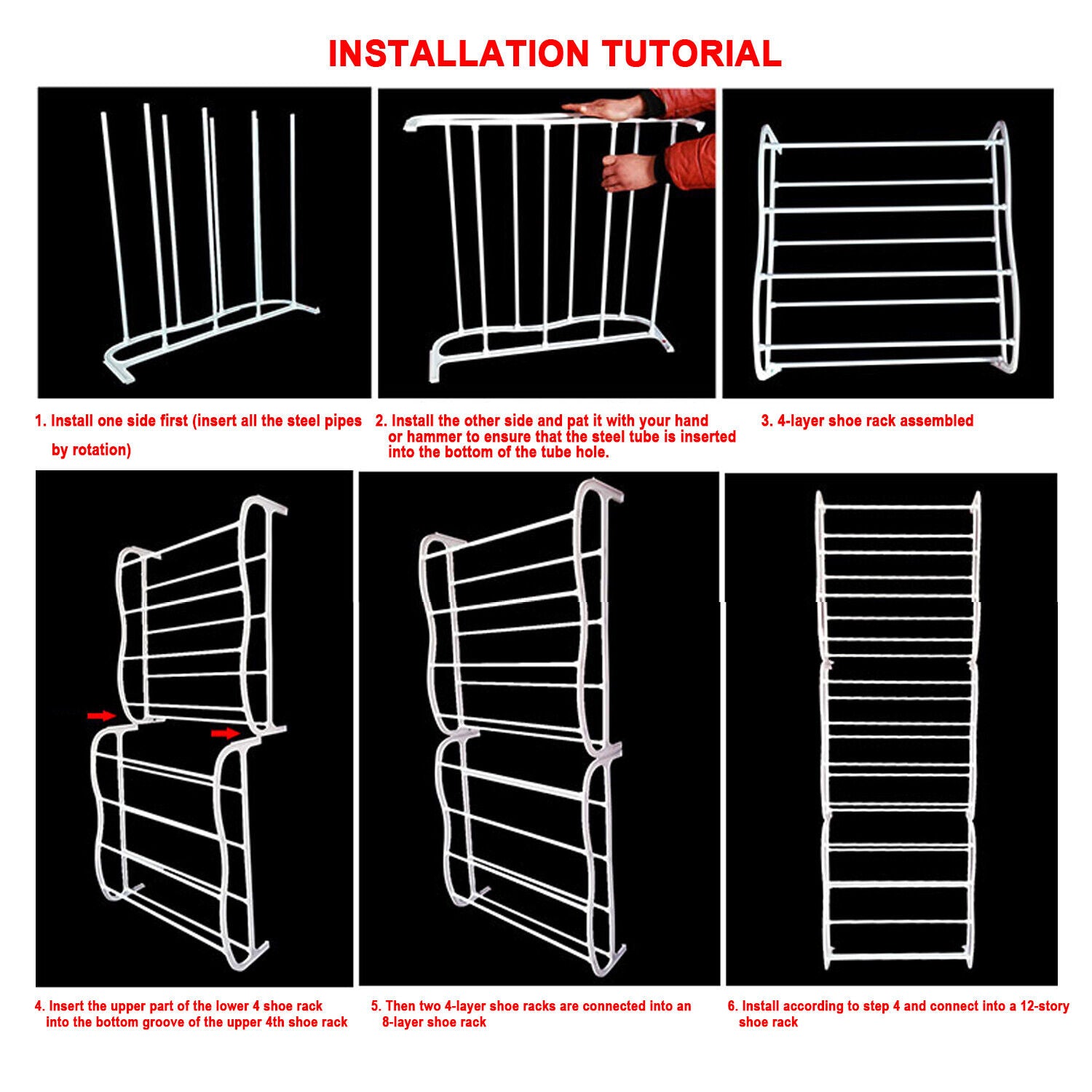 Kitcheniva Over The Door 36 Pair Hanging Shoe Rack