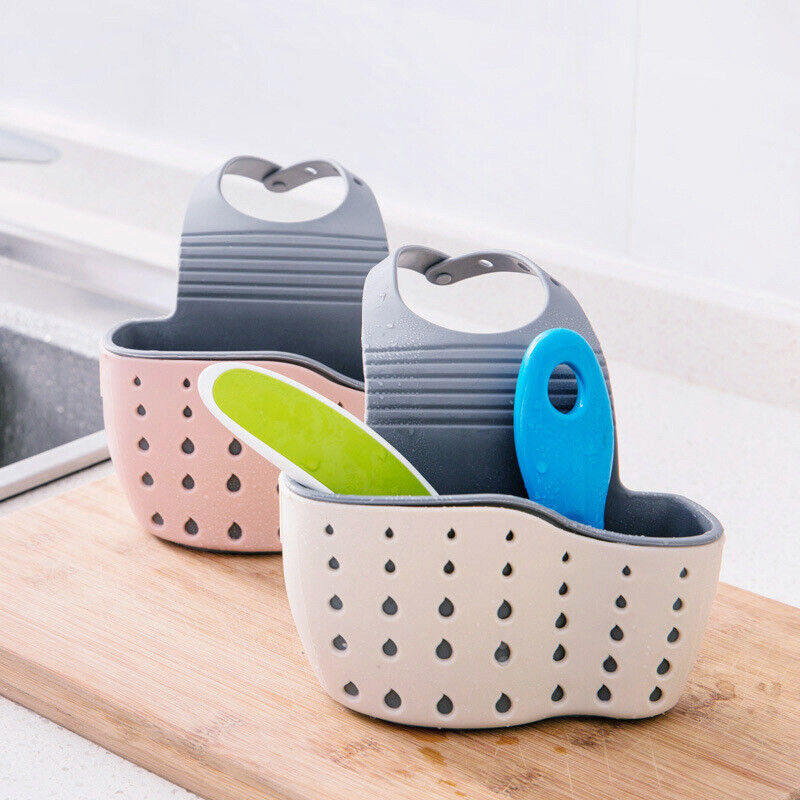 Kitcheniva 2-Pack Kitchen Organizer Sink Faucet Caddy Basket Cleaning Sponge Holder