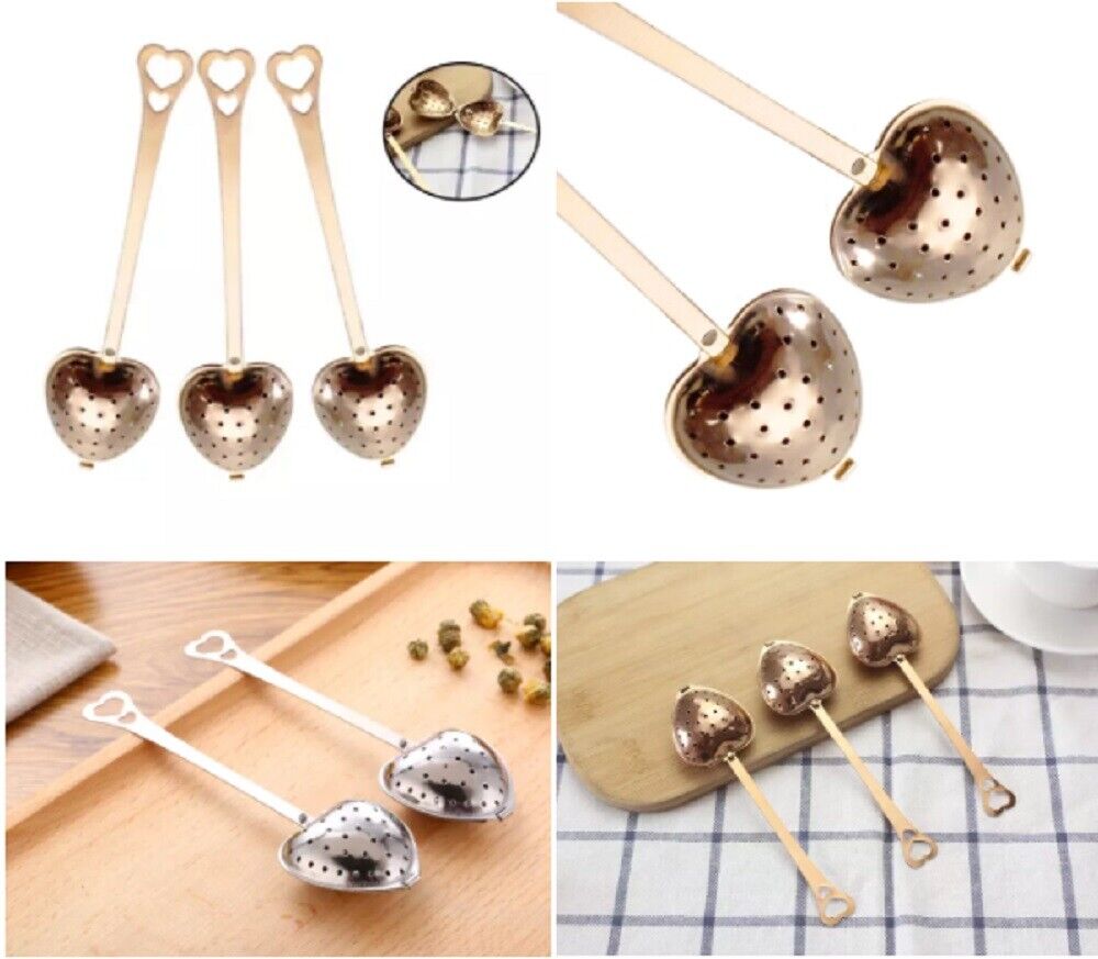 Kitcheniva 4 PCS Tea Infuser for Loose Tea Heart Shaped