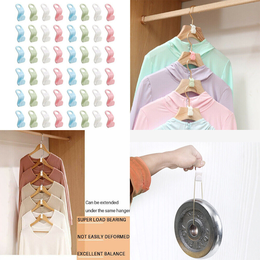 Kitcheniva 96 PCS Clothes Hanger Connector Hooks