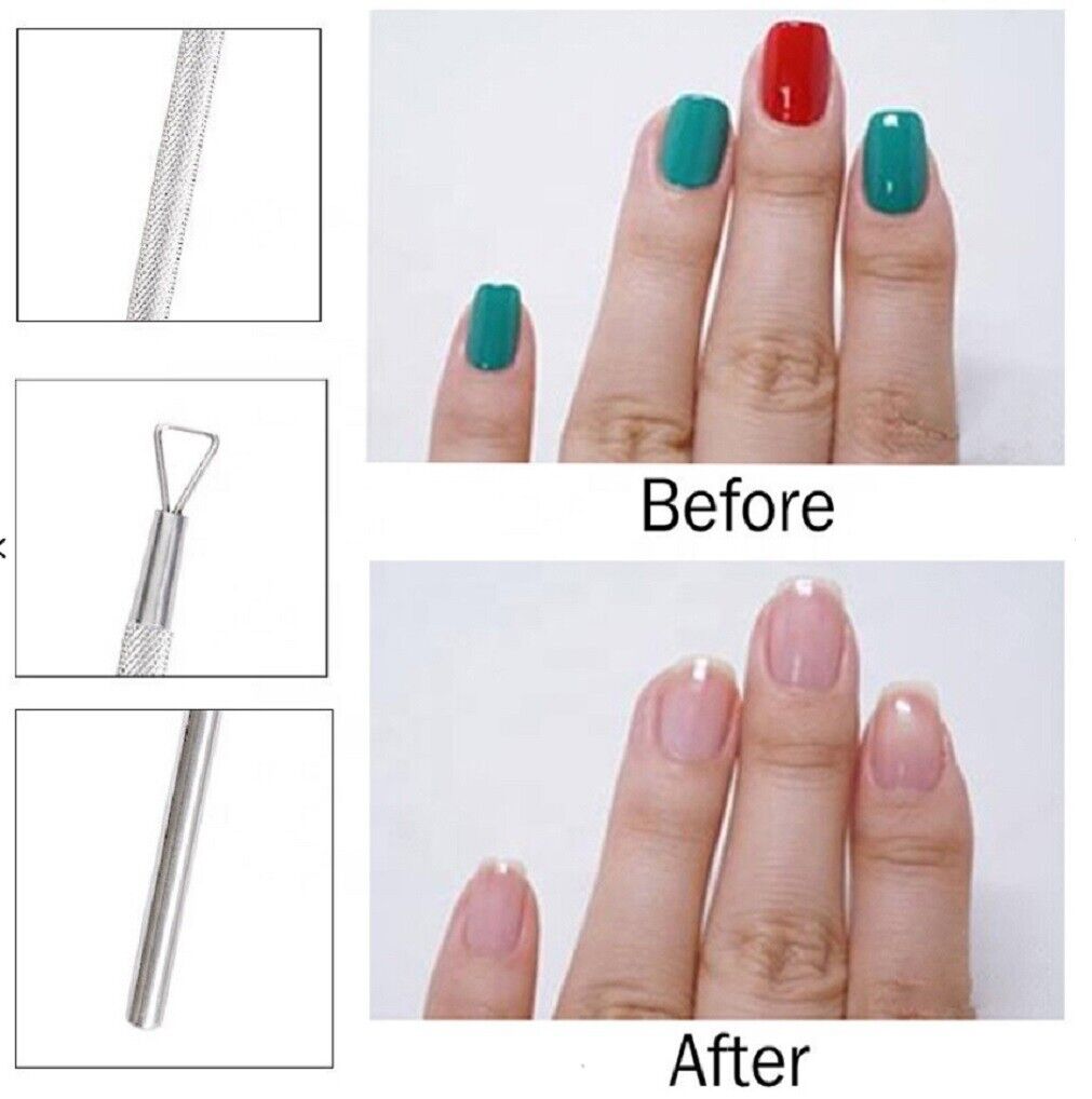 Kitcheniva 3-Pieces Cuticle Pusher Remover Nail Cleaner