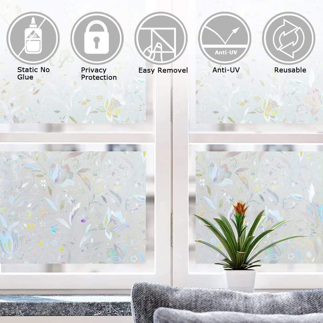 Kitcheniva Privacy Frosted Glass Sticker Window Film 35