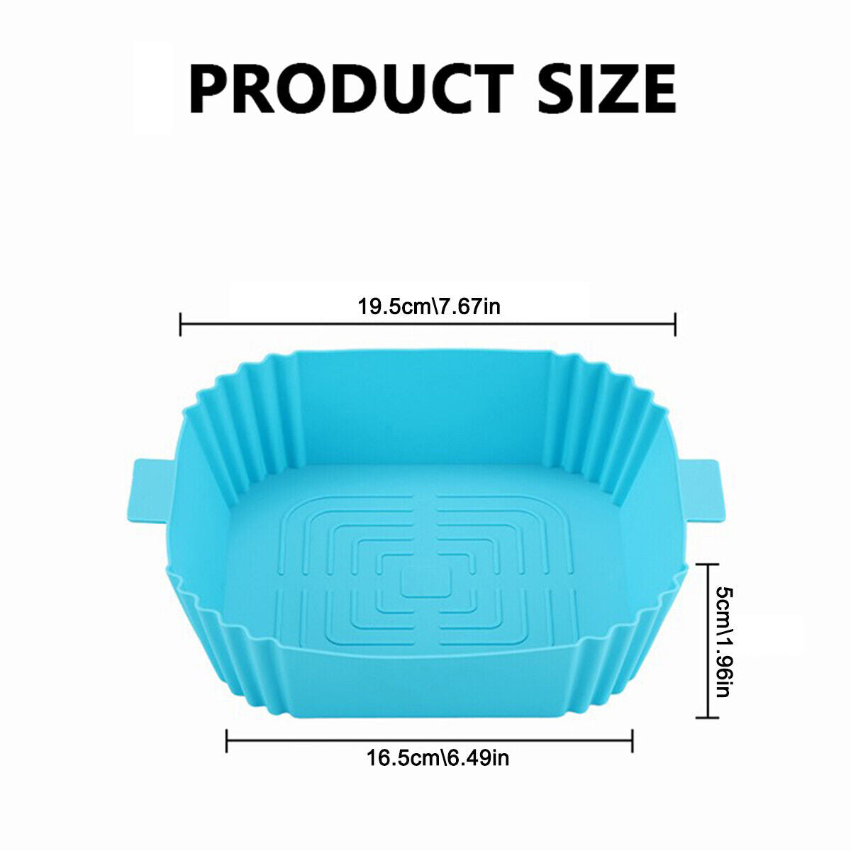 Kitcheniva Air Fryer Silicone Pot Basket Liners Non-Stick