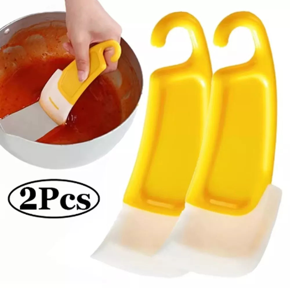 Kitcheniva Silicone Pot Scraper Non-Scratch Cleaning Tool 2 Pcs