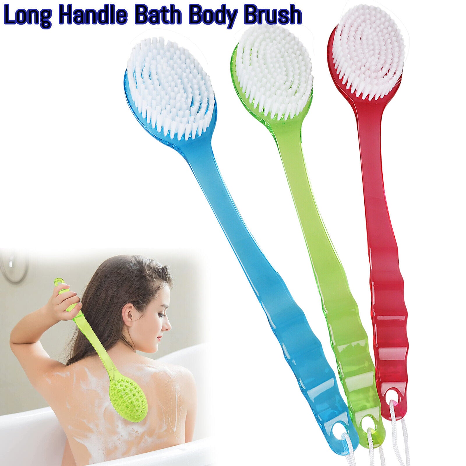 Kitcheniva Long Handle Bath Body Brush Soft Back