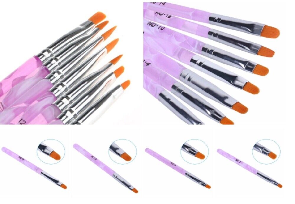 Kitcheniva 7 PCS Acrylic Nail Art Pen Tips Painting Brush