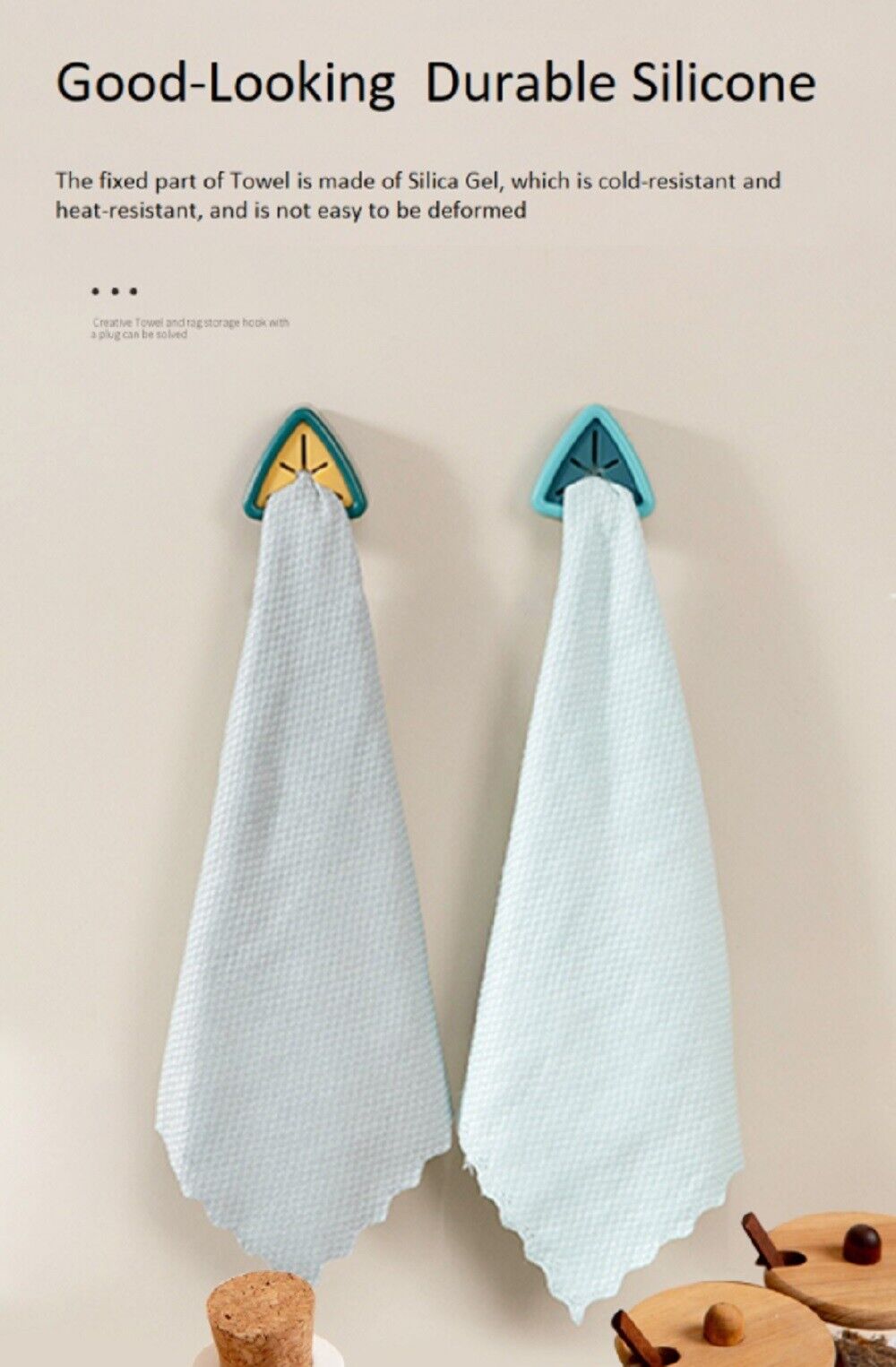 Kitcheniva 4 PCS Towel Holders-Self Adhesive