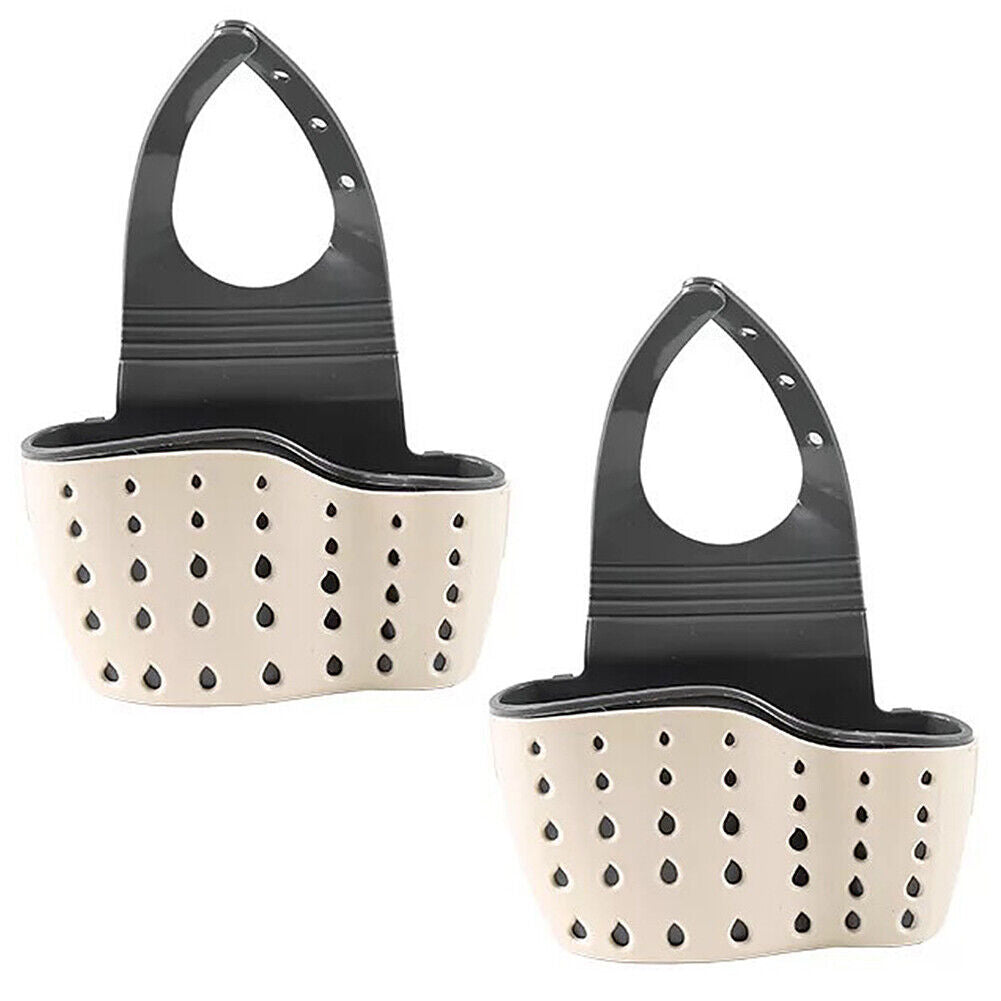 Kitcheniva 2-Pack Kitchen Organizer Sink Faucet Caddy Basket Cleaning Sponge Holder