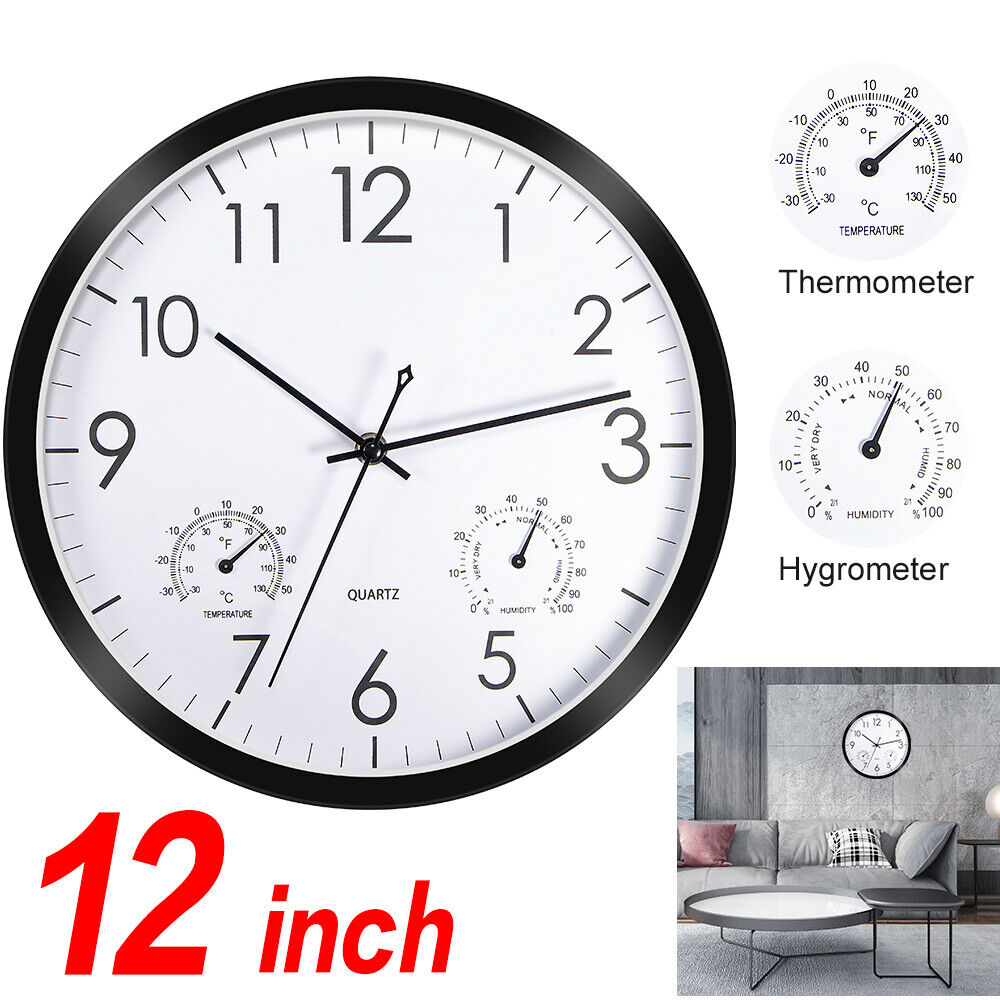 Kitcheniva 12''Analog Wall Clock Large Quartz Silent