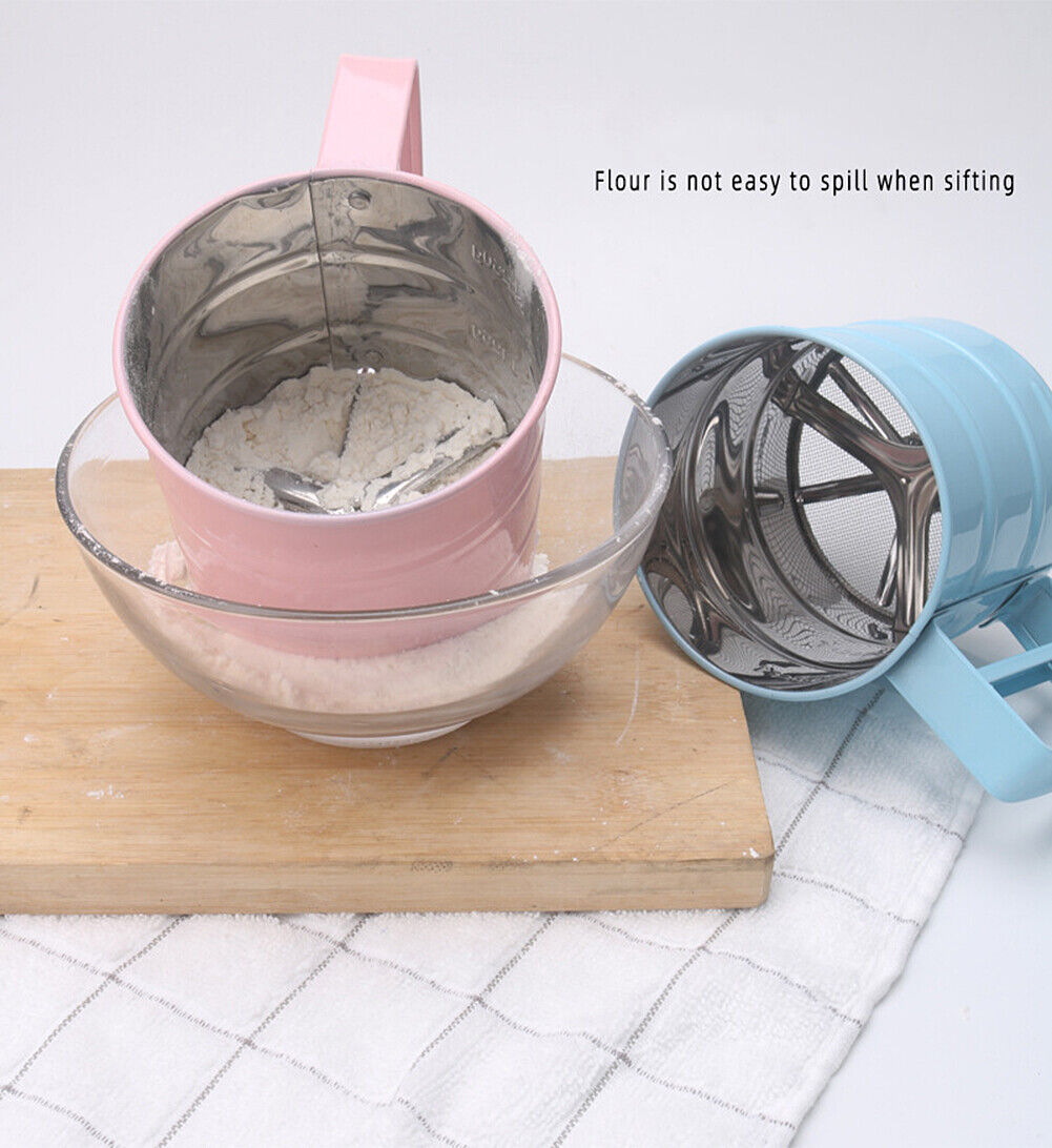 Kitcheniva Stainless Steel Mesh Sifter Strainer Cup for Baking