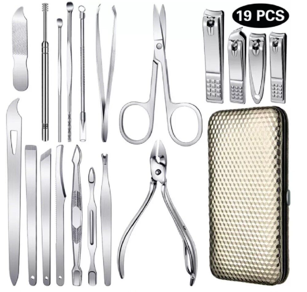 Kitcheniva 19-Pieces Stainless Steel Manicure Kit