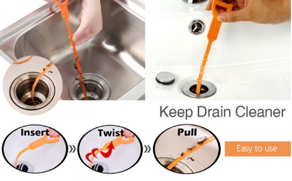 Kitcheniva 6 PCS Hair Drain Cleaner Clog Remover