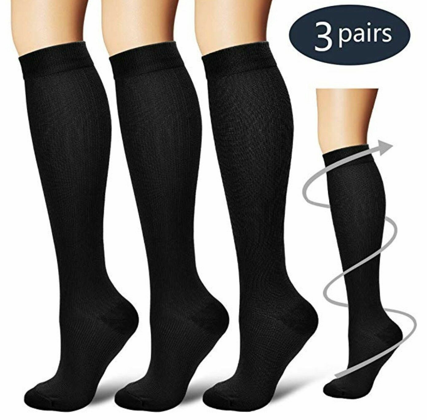 Kitcheniva Compression Support Socks Pack of 3