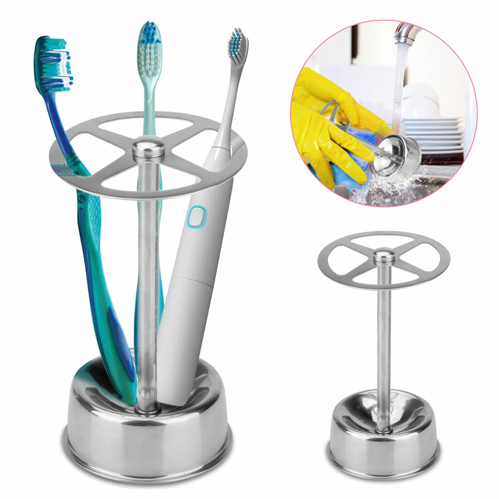 Kitcheniva Stainless Steel Toothbrush Holder