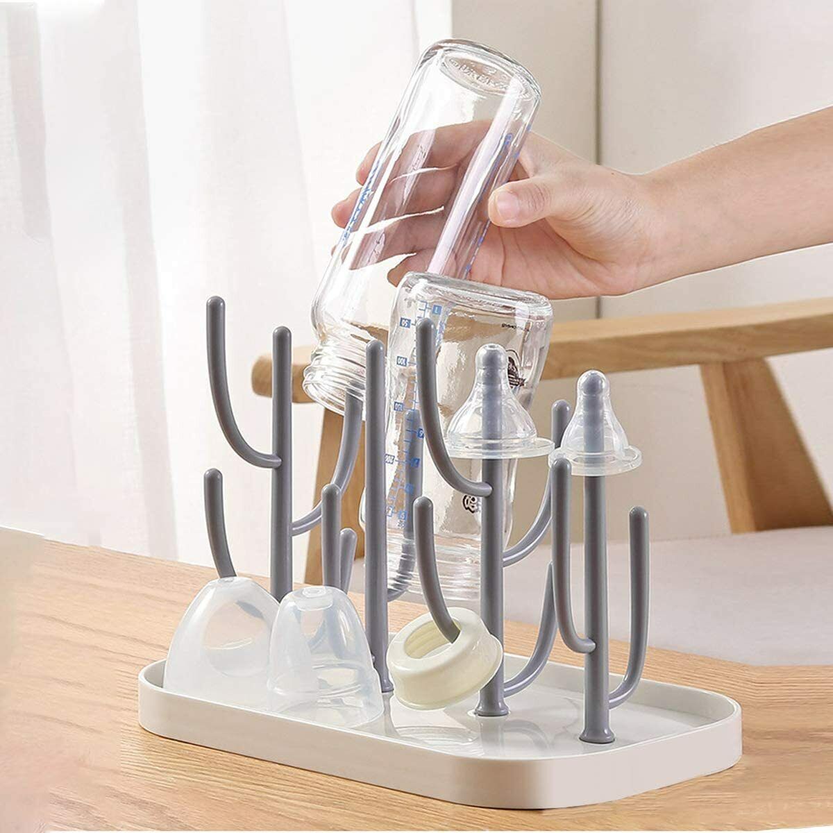 Kitcheniva Baby Bottle Drying Rack Portable Bottle Dryer Holder