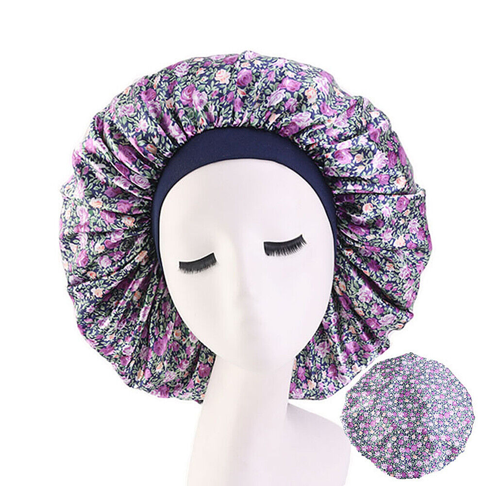 Kitcheniva Extra Large Long Hair Care Satin Bonnet Cap