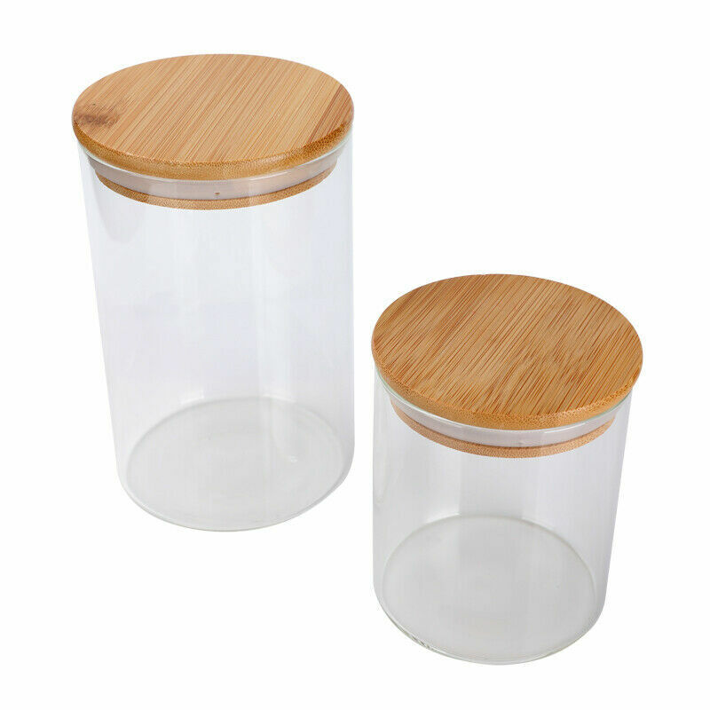 Kitcheniva Glass Food Storage Airtight Glass Canister with Lid