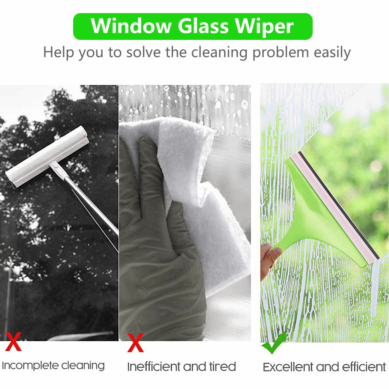 Kitcheniva Glass Cleaner Wiper Set of 3