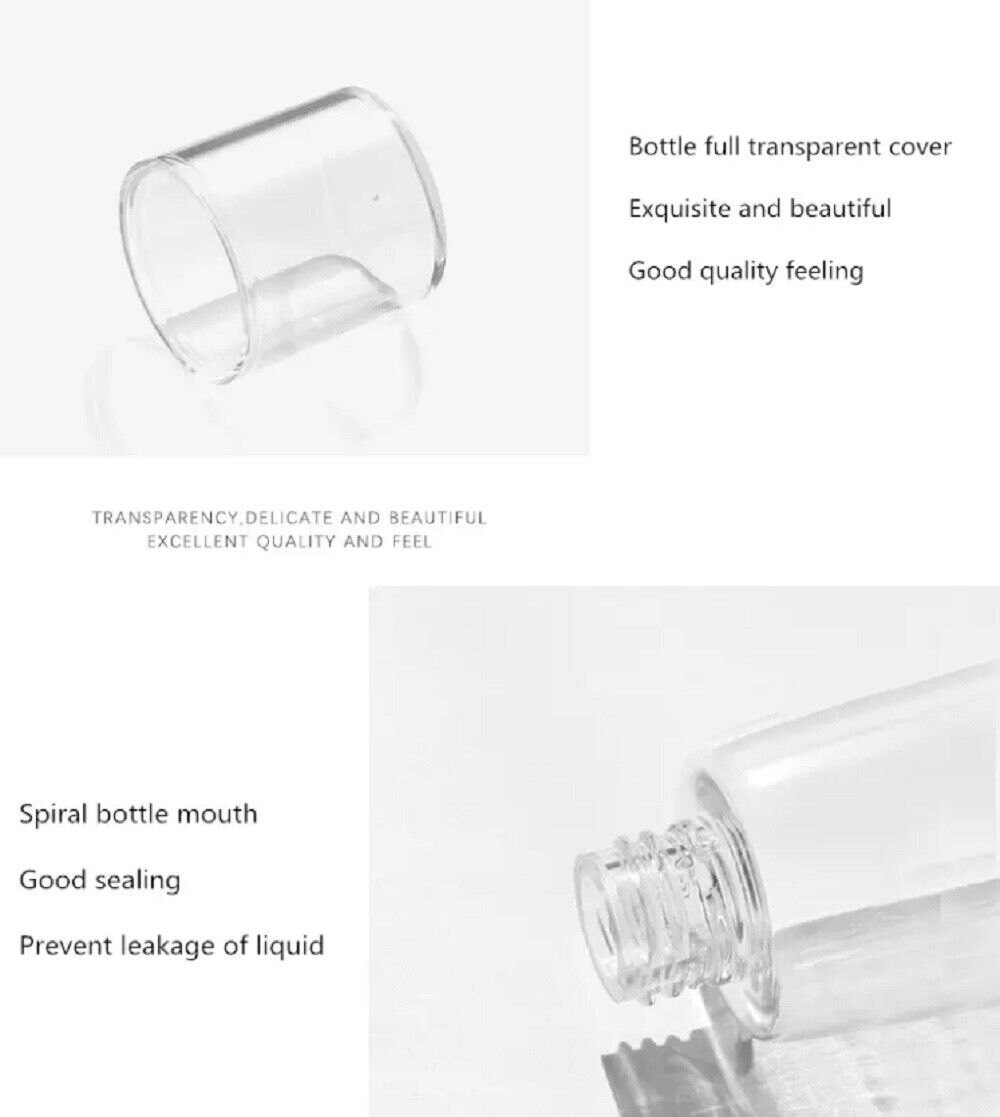 Kitcheniva 3-Pieces Transparent Plastic Round Spray Bottle