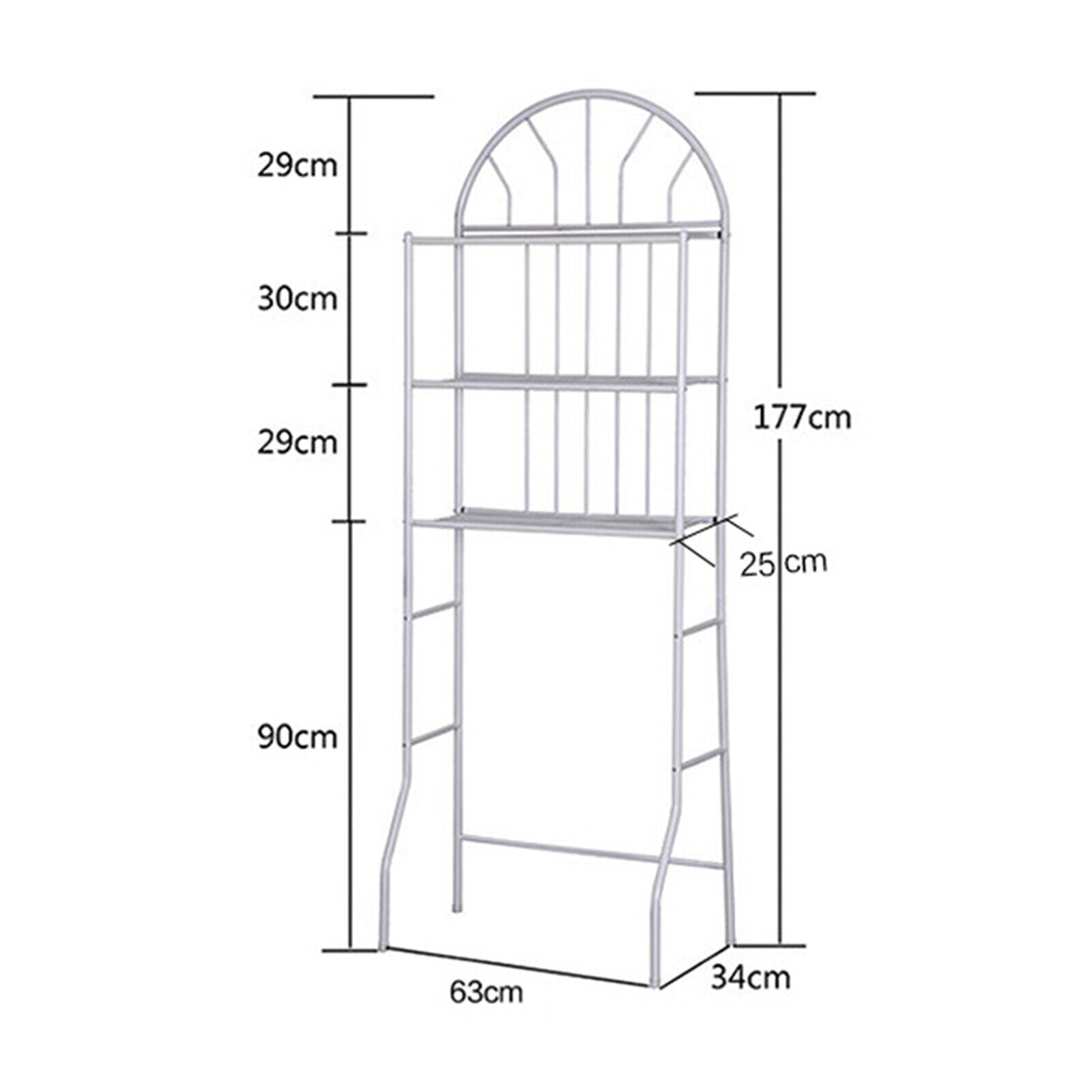 Kitcheniva 3-Tier Over The Toilet Storage Rack Shelves Bathroom Organizer