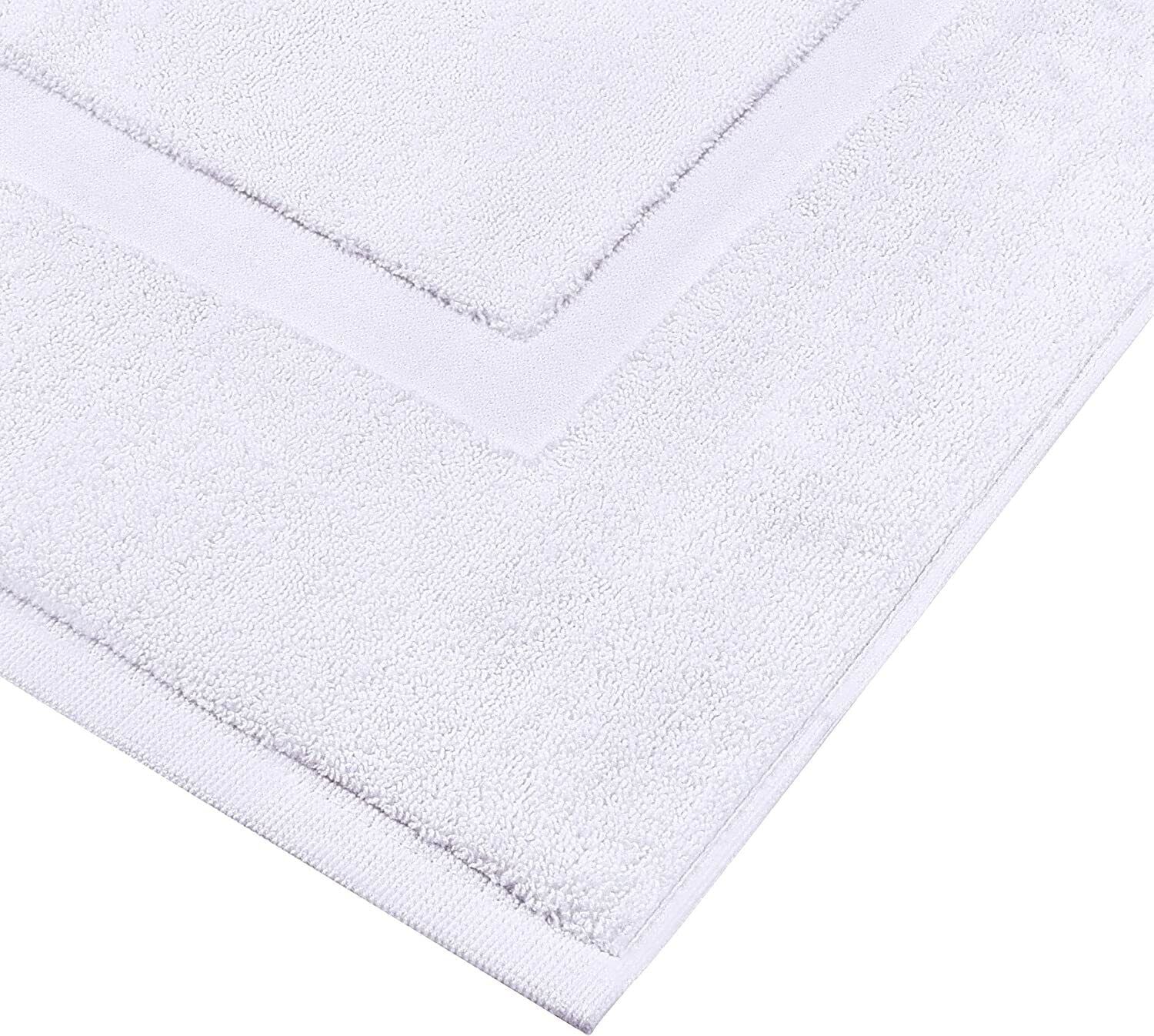 Kitcheniva 2-Pack Cotton Banded Bath Mat Washable 21x34