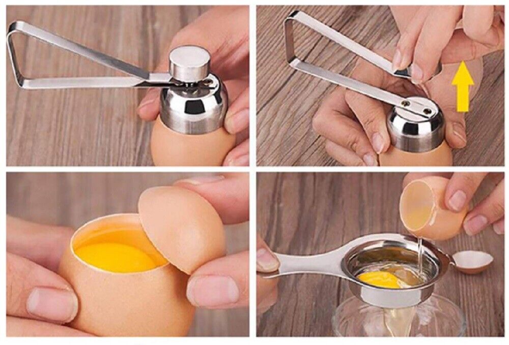 Kitcheniva Egg Shell Opener Topper Cutter