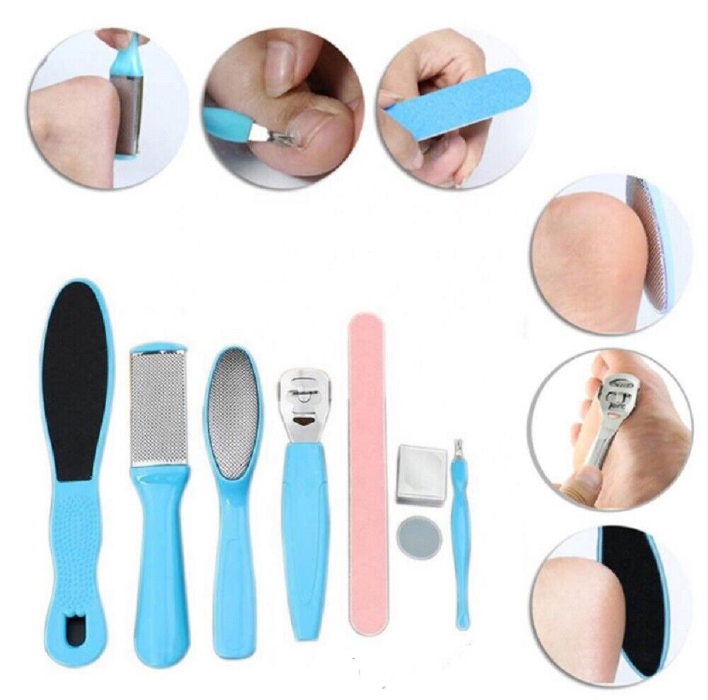 Kitcheniva 8-Pieces Callus Remover Foot File Scraper Brush