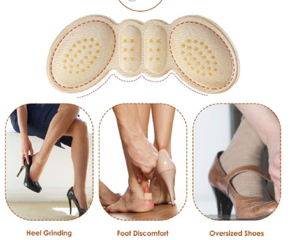 Kitcheniva 4 Pairs Anti-Slip High Heel Cushion Self-Adhesive Shoe Pads