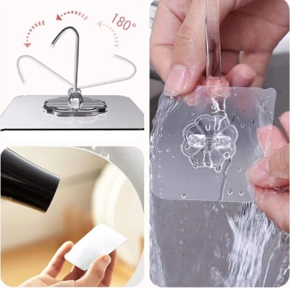 Kitcheniva 24 PCS Adhesive Sticky Hooks