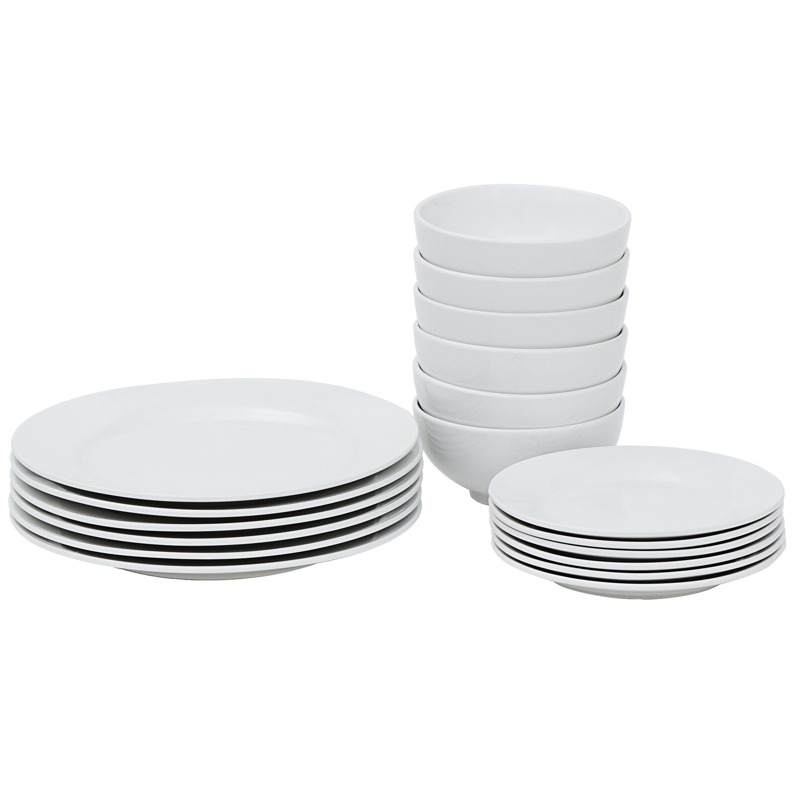 Kitcheniva 18-Pcs Dinnerware Set Round Dinner Plates