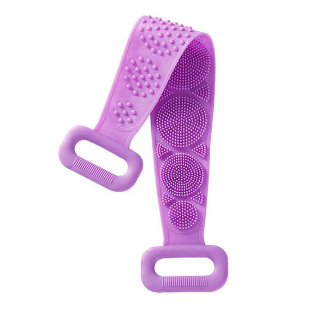 Kitcheniva Silicone Bath Towel Back Brush Scrubber Exfoliating Scrub Body Wash Dual Side