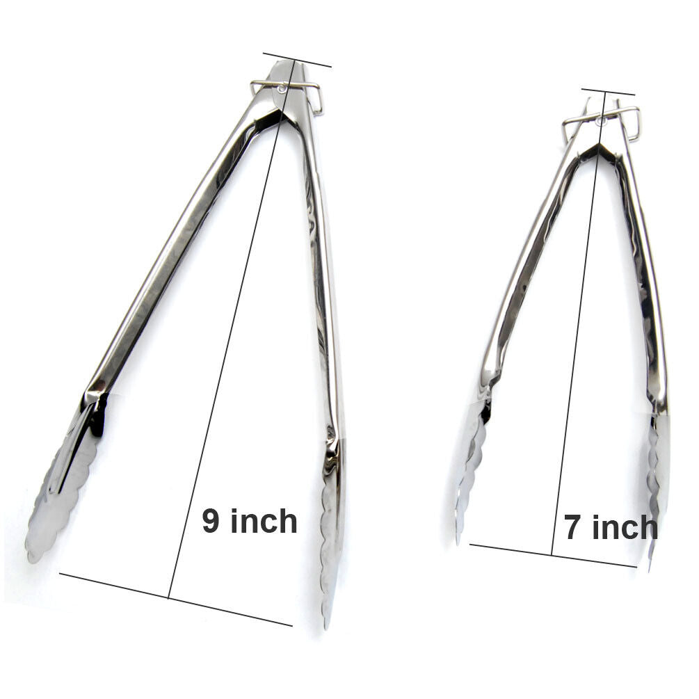 Kitcheniva 2-Pieces Food Tongs Clamp Serving Easy Locking