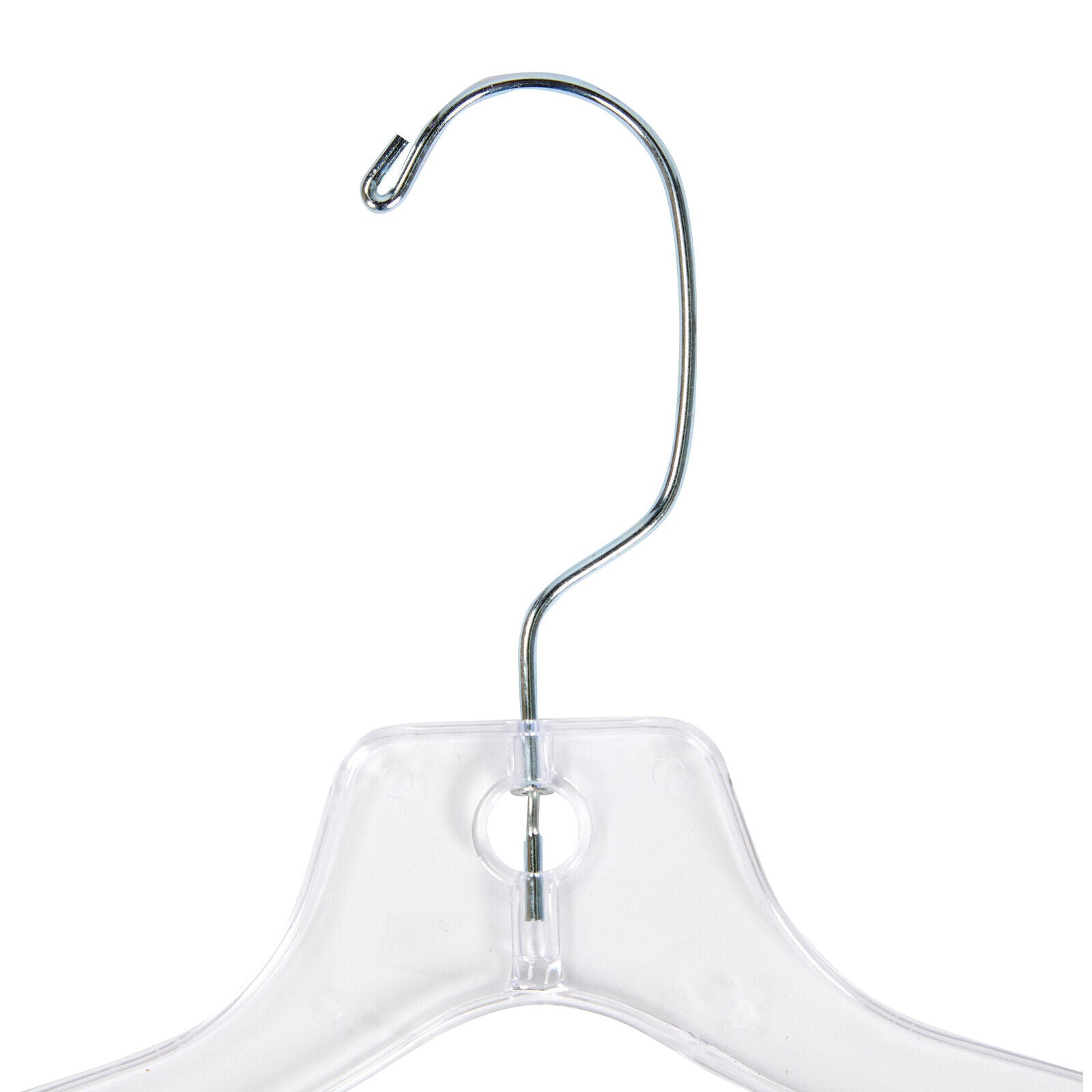 Kitcheniva 17-Inch Clear Plastic Dress Hangers