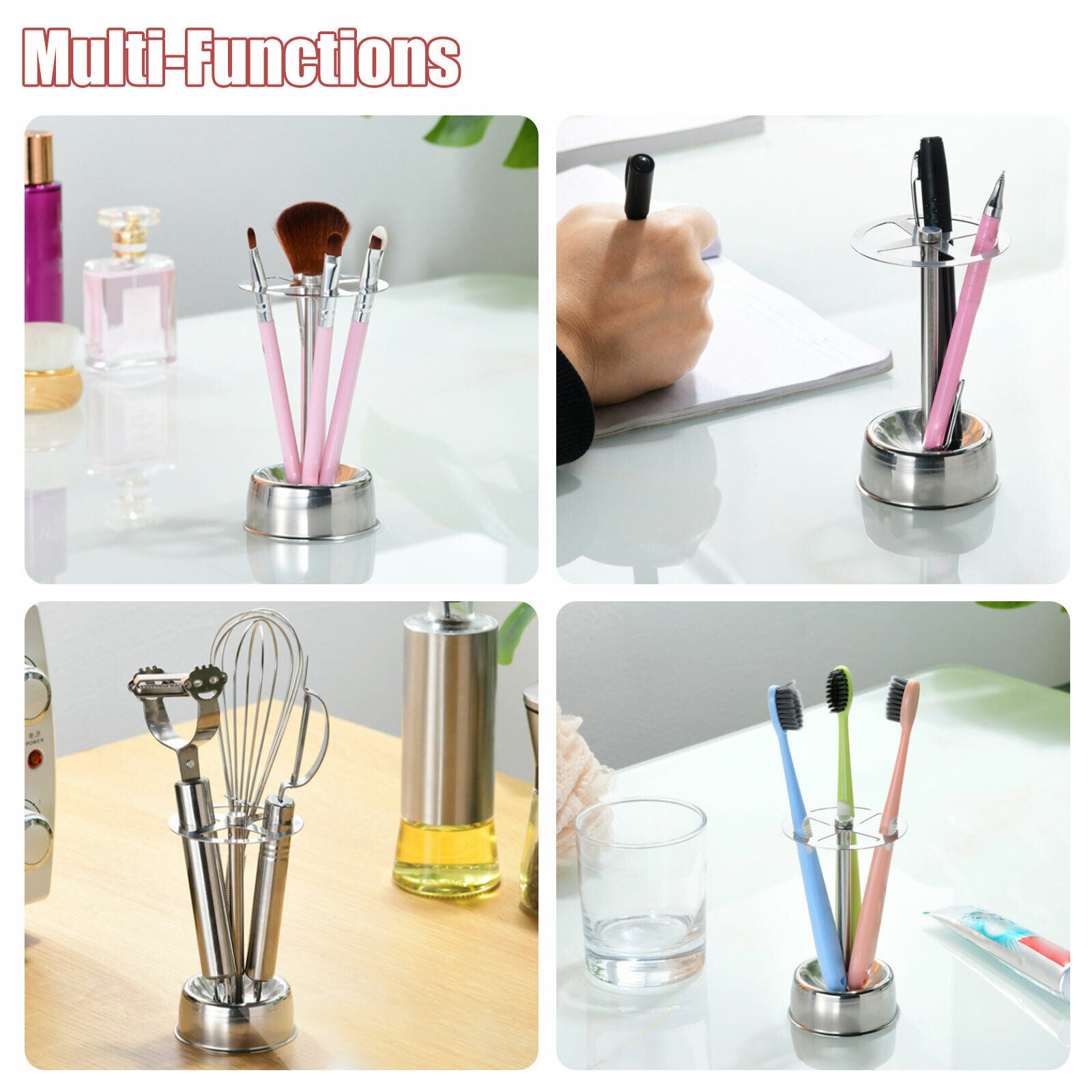 Kitcheniva Stainless Steel Toothbrush Holder