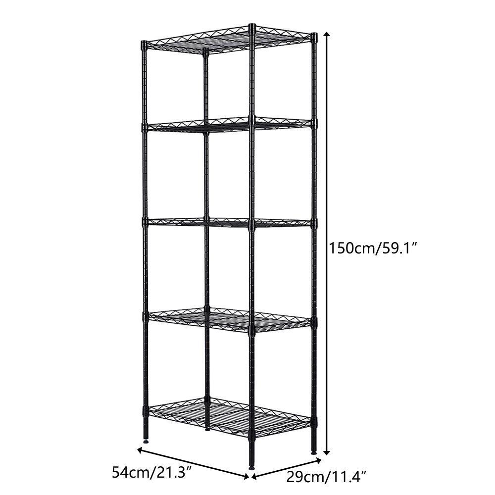 Kitcheniva Kitchen Adjustable Wire Metal Shelving Rack