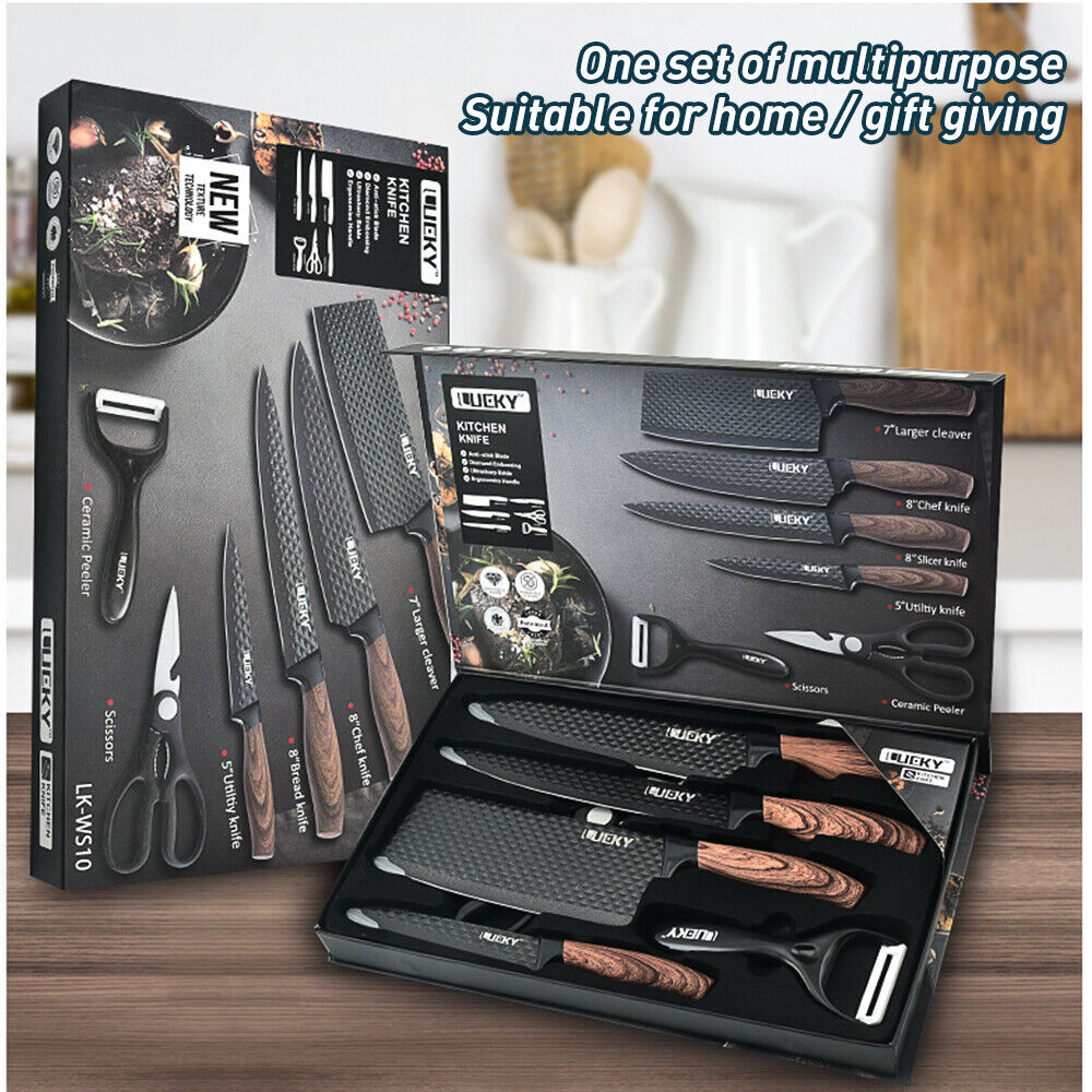 Kitcheniva Stainless Steel Non Stick Knife 6 Pcs Set