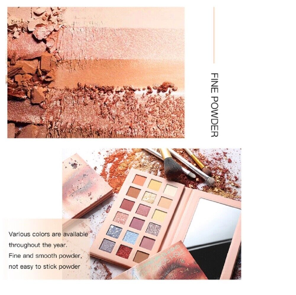 Kitcheniva 18 Colors Eyeshadow Palette Beauty Makeup Matte Shimmer Eye Shadow