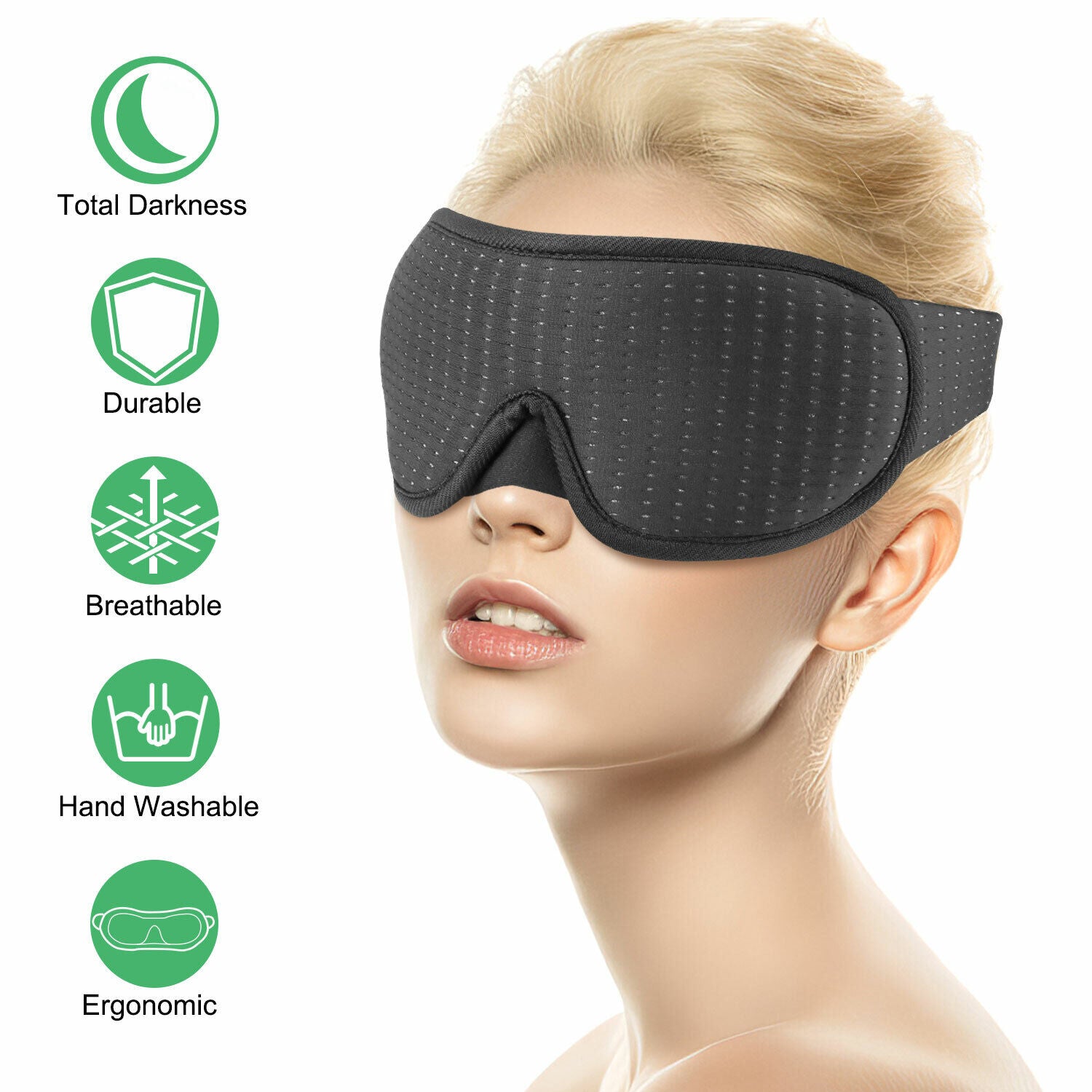 Kitcheniva 3D Eye Mask Block Out Light Soft