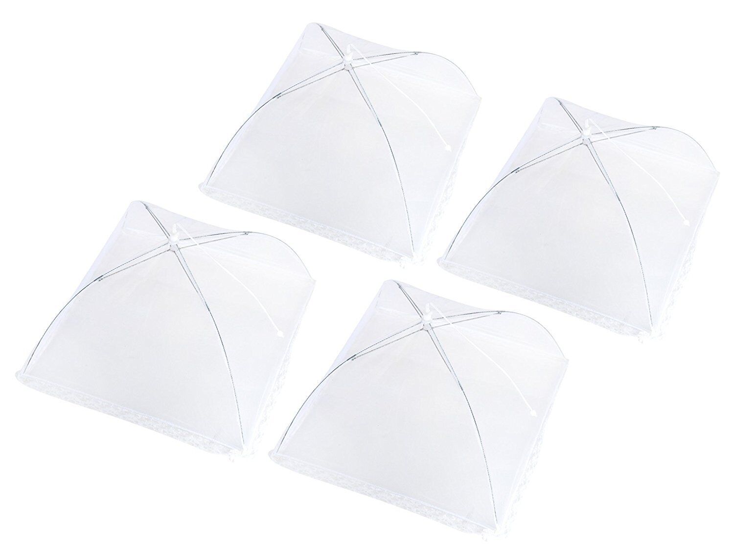 Kitcheniva Pop Up Mesh Screen Food Cover White Set of 4