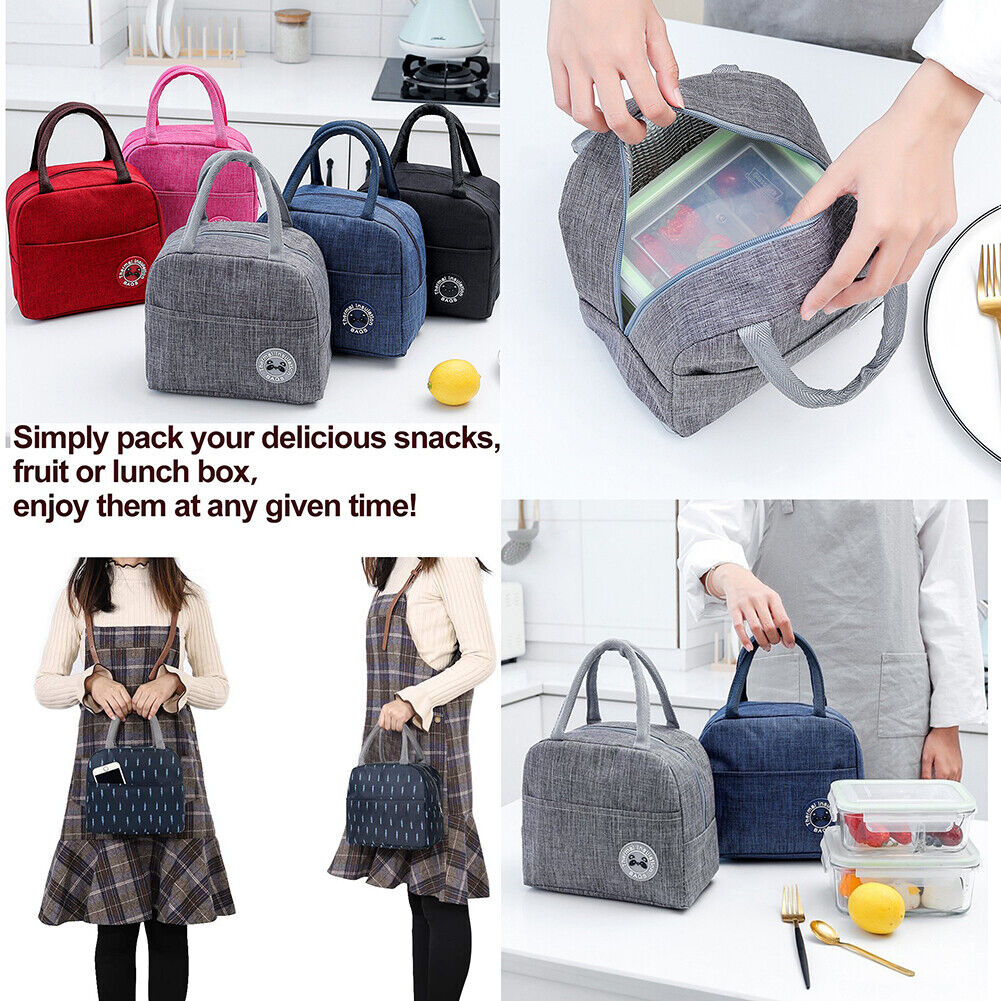 Kitcheniva 1-Pack Portable Insulated Lunch Bag Bento Box Cooler Tote