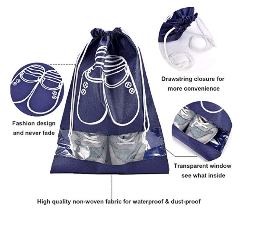 Kitcheniva 8-PCS Travel Shoe Bags Drawstrings Pouch