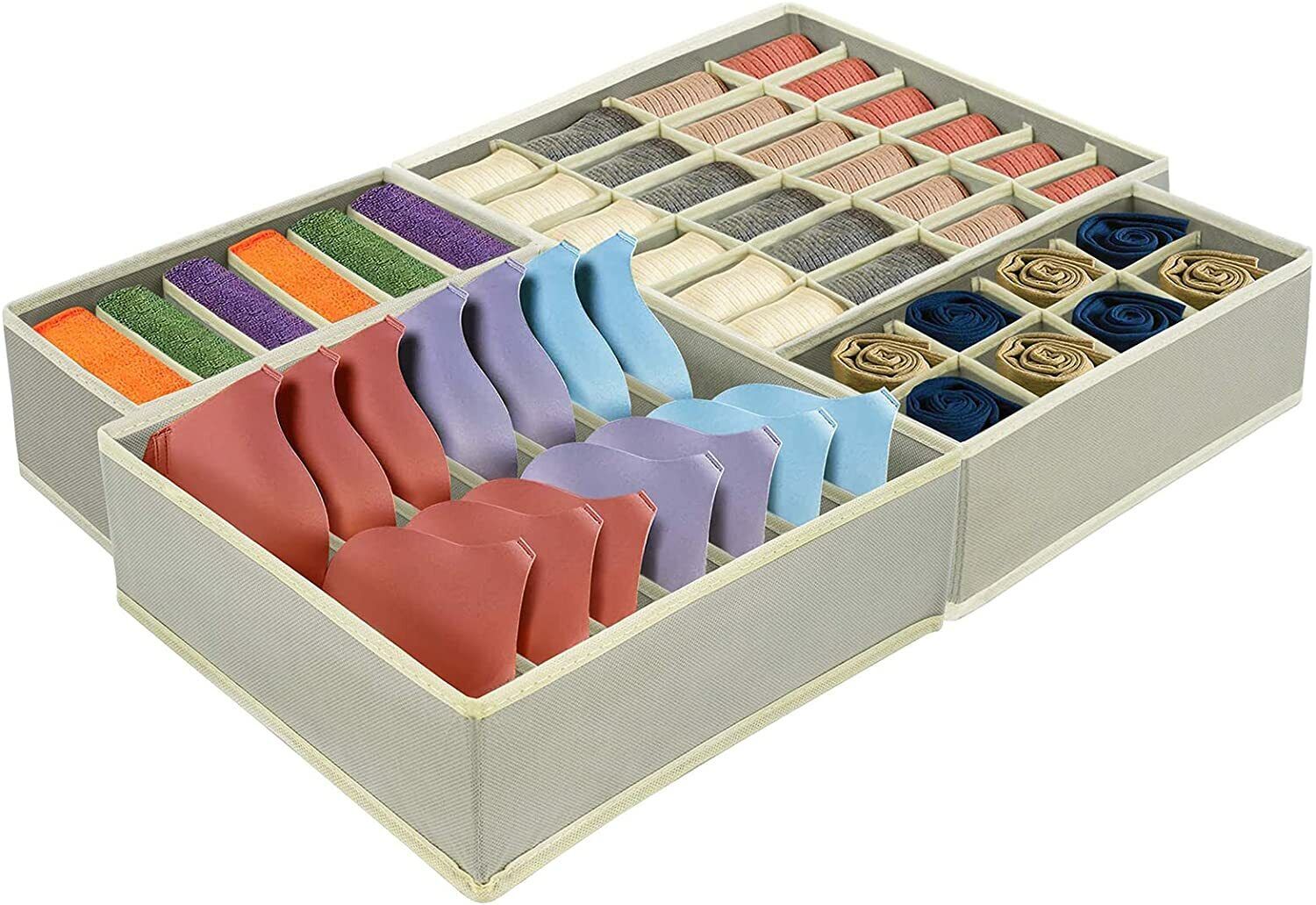 Kitcheniva Underwear Storage Drawer Organizer Set of 4