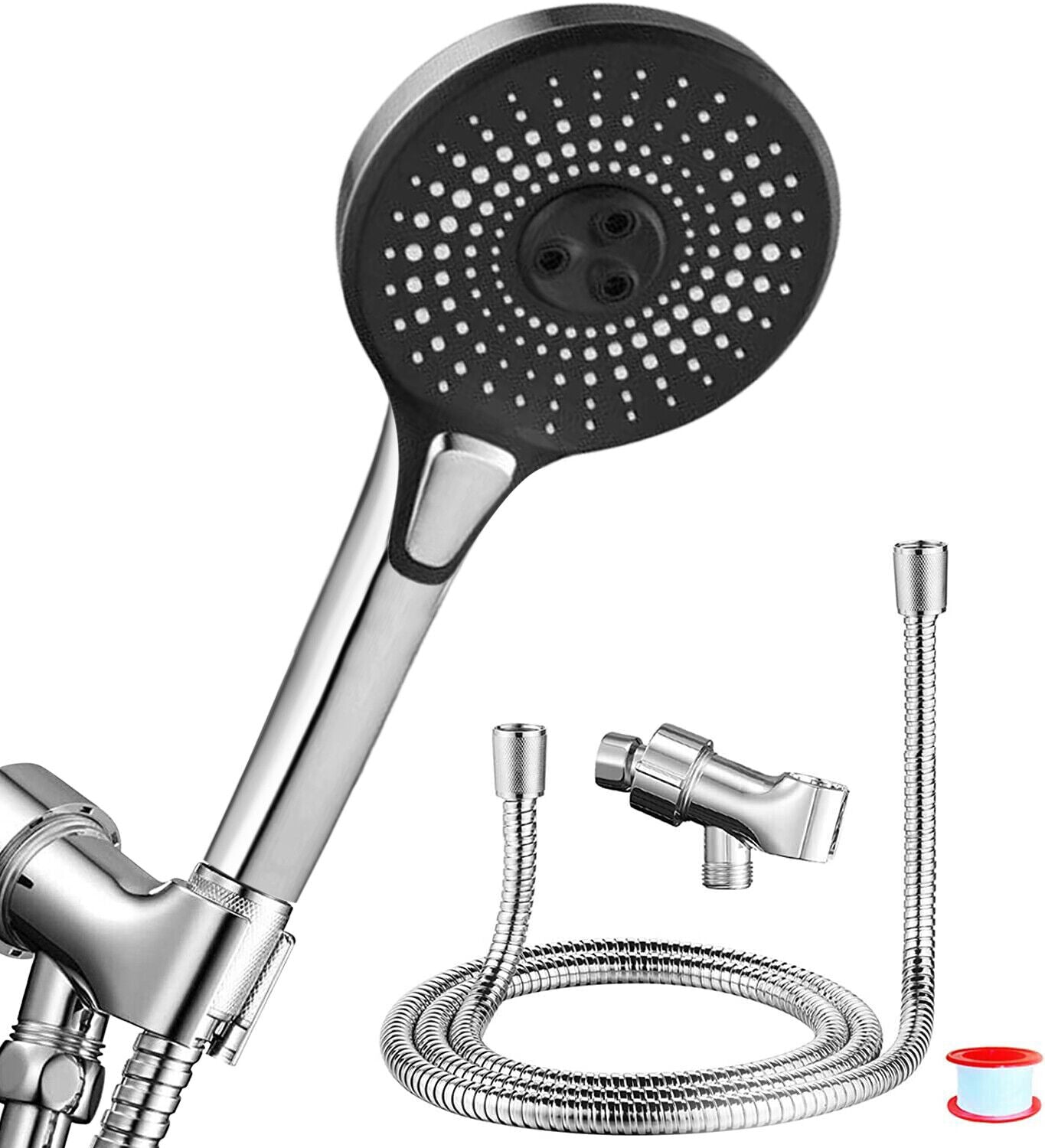 Kitcheniva 5'' Handheld High Pressure Shower Head 5-Setting