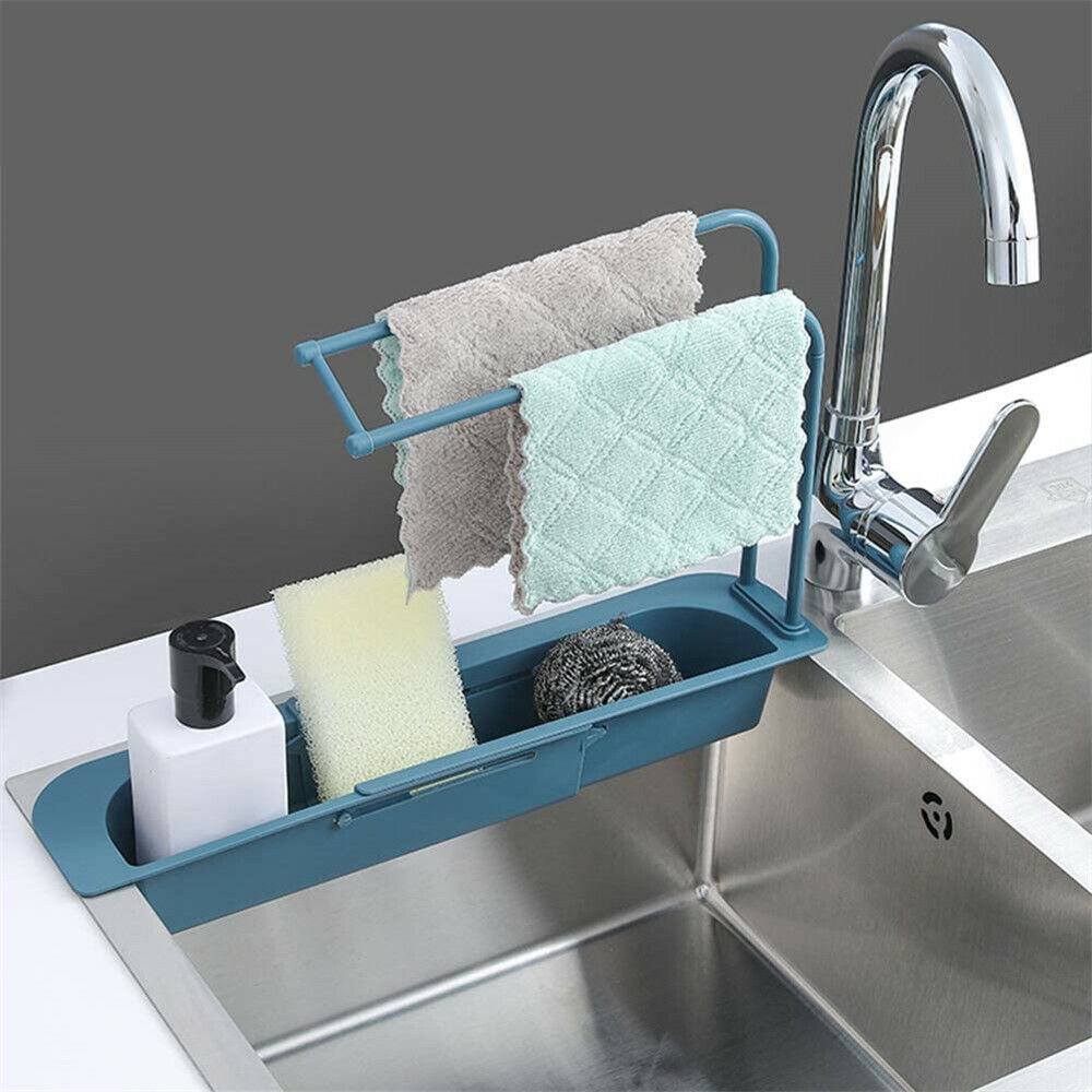 Kitcheniva Sink Rack Telescopic Holder Expandable Storage Drain