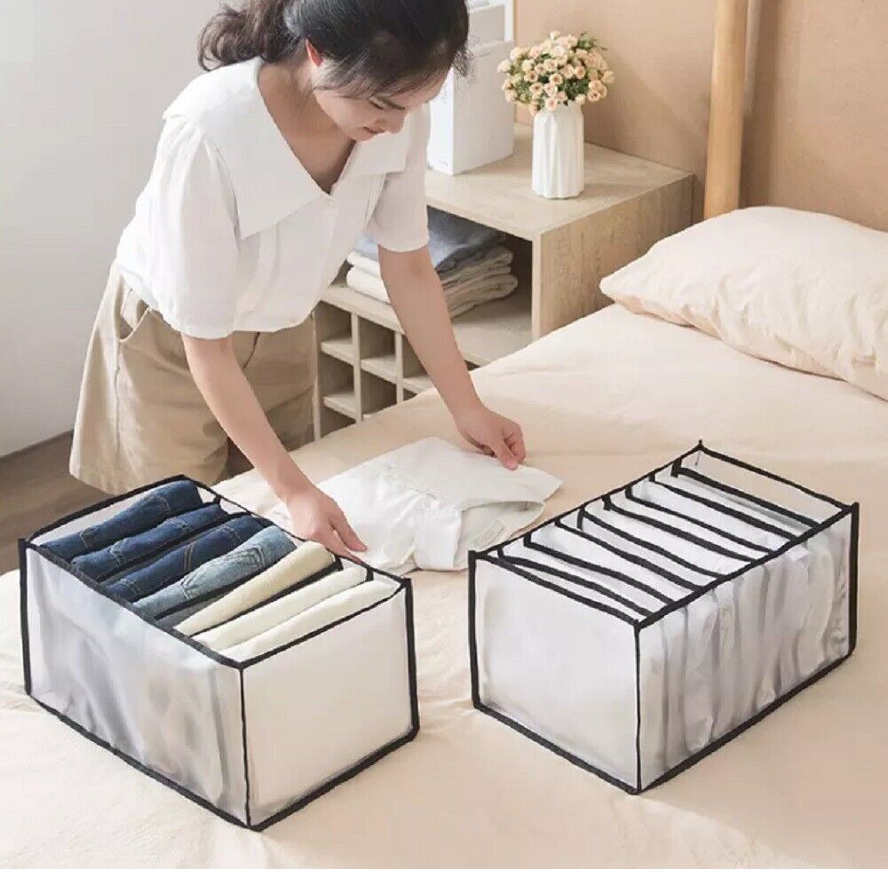 Kitcheniva 2 Foldable Drawer Organizer Closet Storage Box