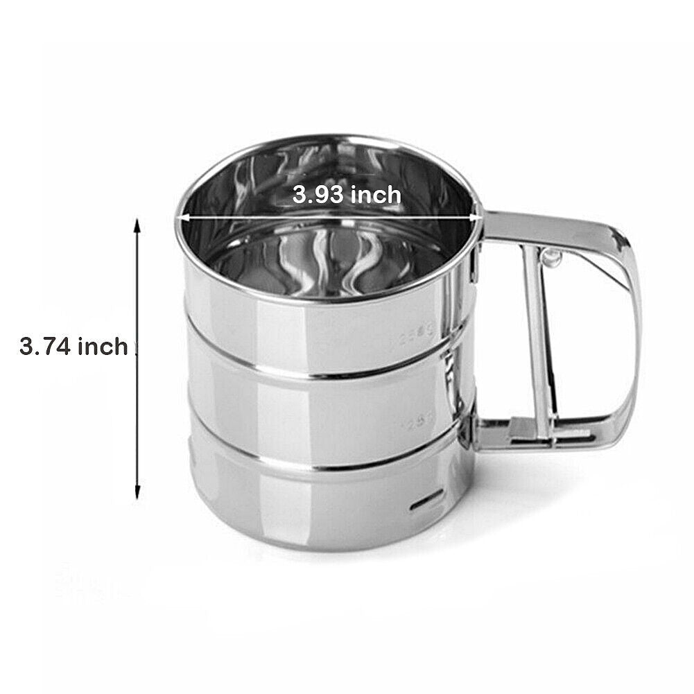 Kitcheniva Stainless Steel Mesh Sifter Strainer Cup for Baking