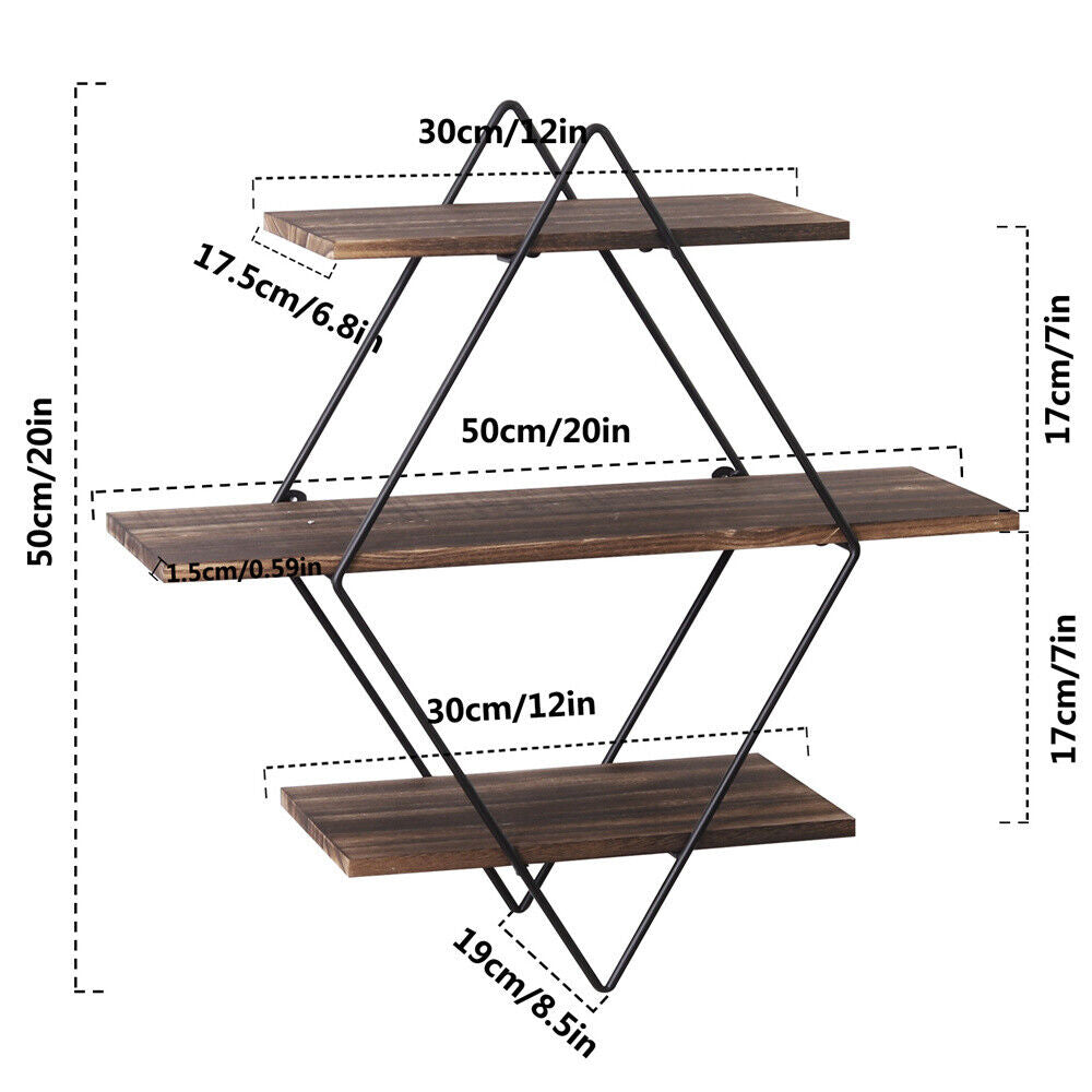 Kitcheniva Wall Floating Shelve 3-Tiers