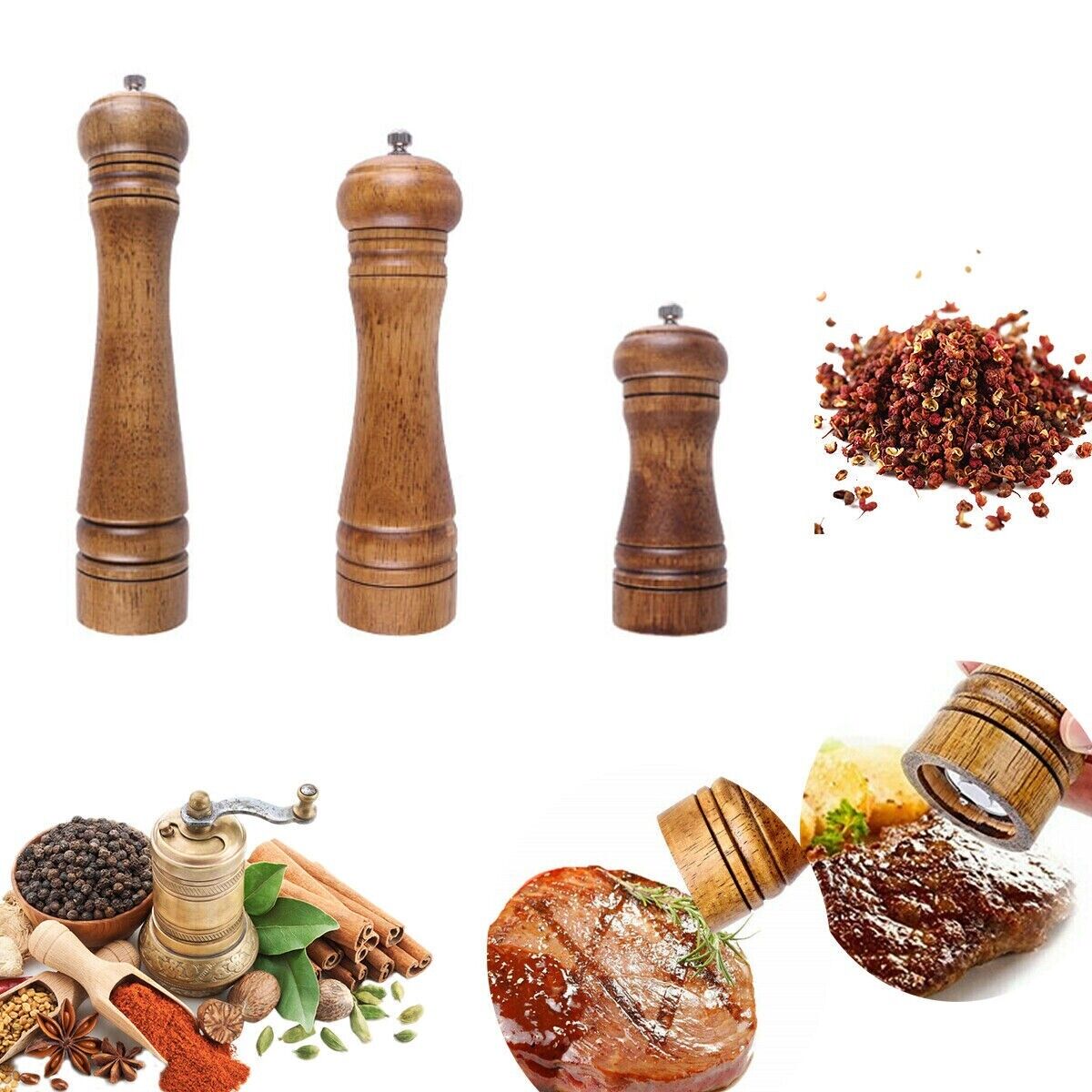 Kitcheniva Wood Pepper Grinder